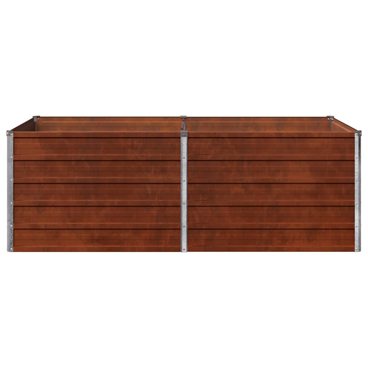 vidaXL Podniesione Łóżko Ogrodowe Rdzawy 160 x 80 x 55 cm tektura