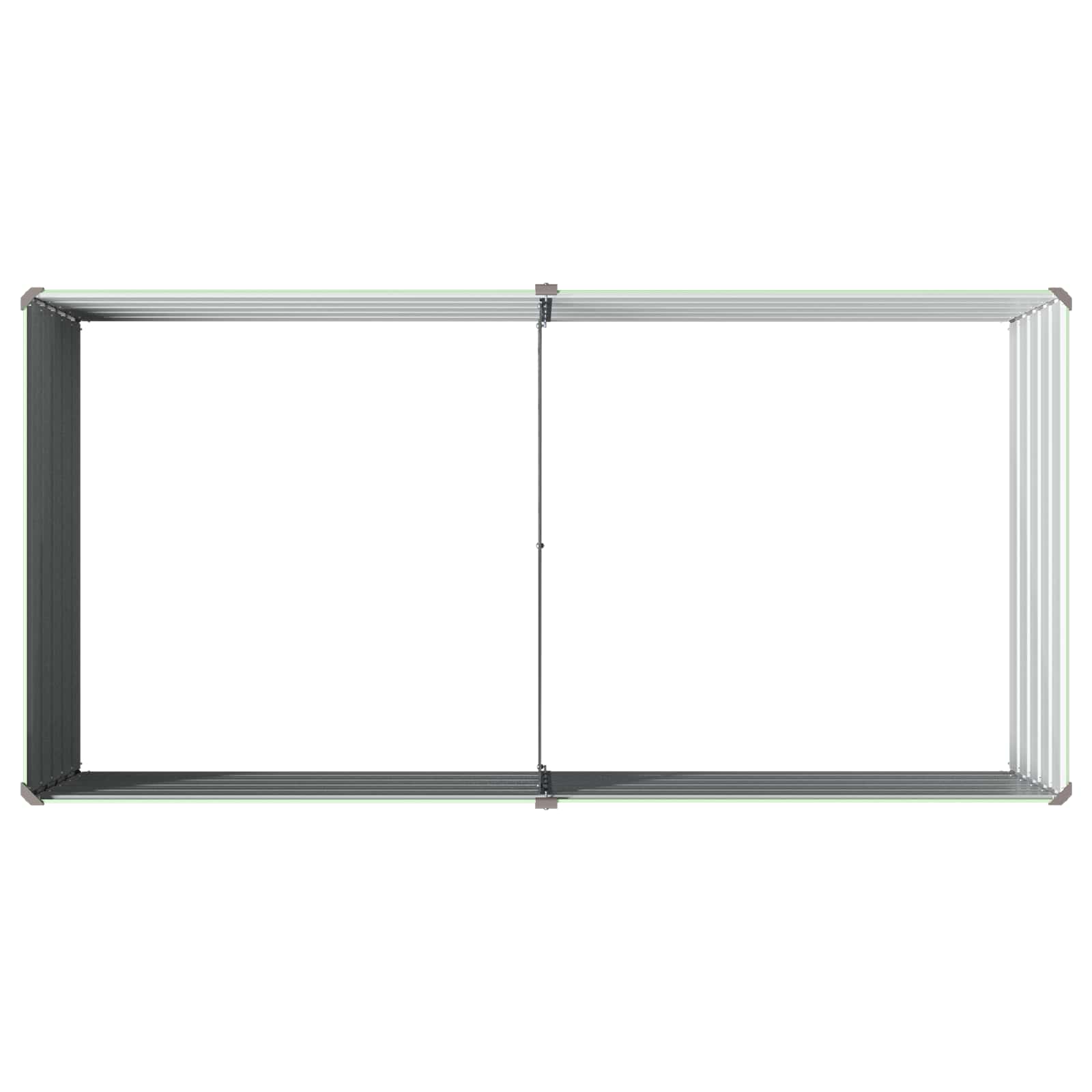 vidaXL Podniesione Łóżko Ogrodowe Pastelowa Zieleń 160 x 80 x 55 cm