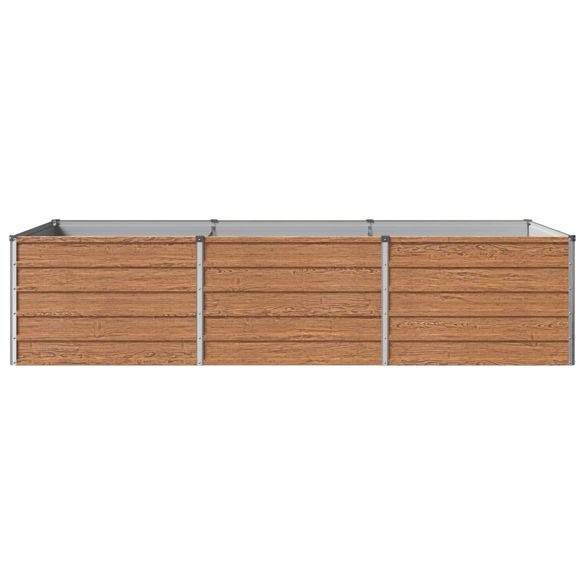 vidaXL Podniesione Łóżko Ogrodowe Brązowy Drewno 240 x 80 x 55 cm