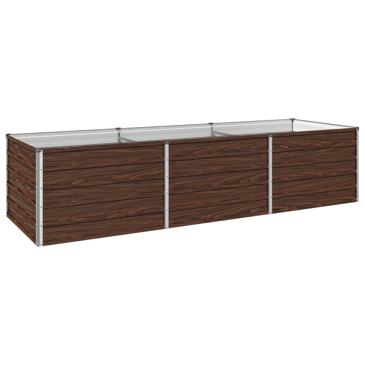 vidaXL Podniesione Łóżko Ogrodowe Czarny 240 x 80 x 55 cm