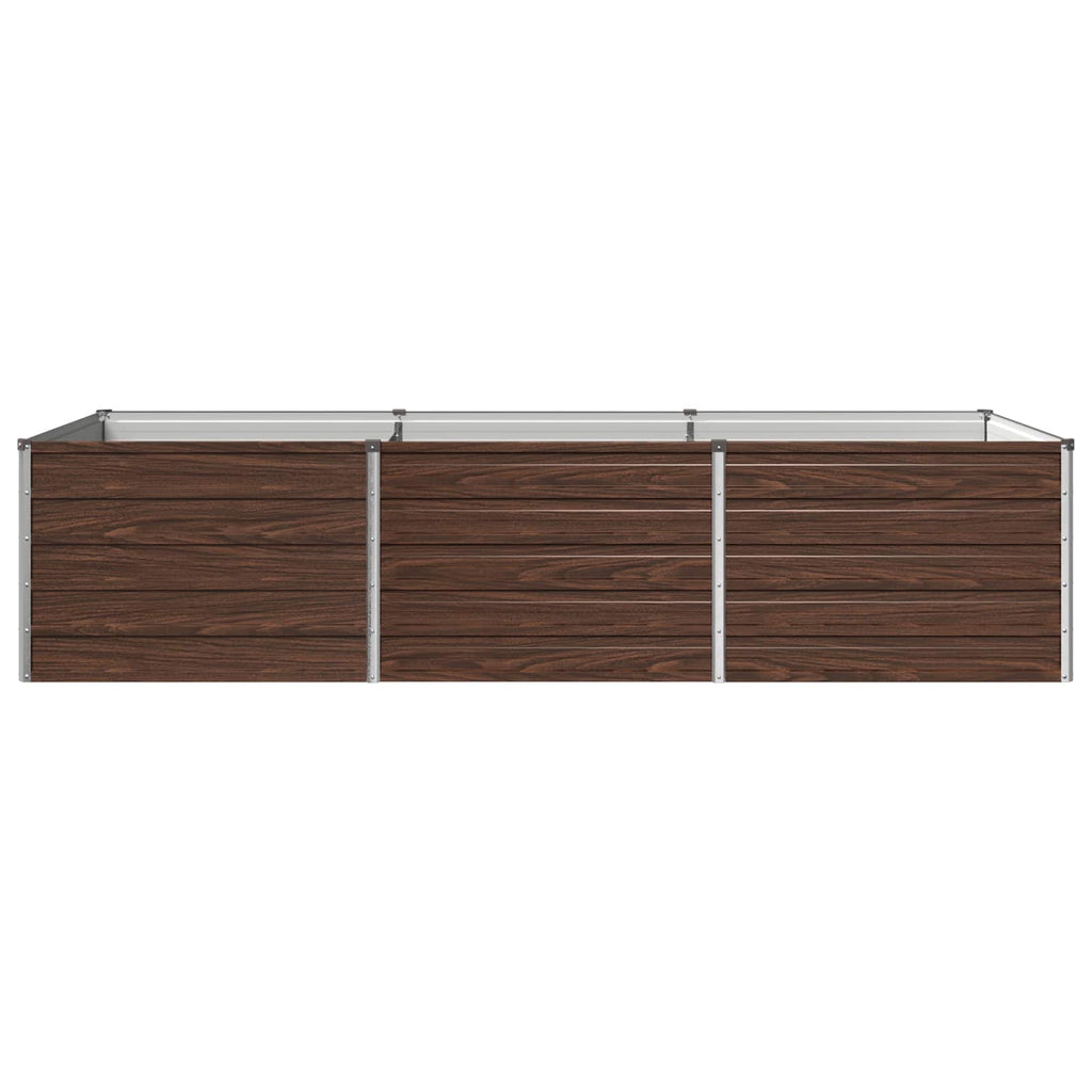 vidaXL Podniesione Łóżko Ogrodowe Czarny 240 x 80 x 55 cm