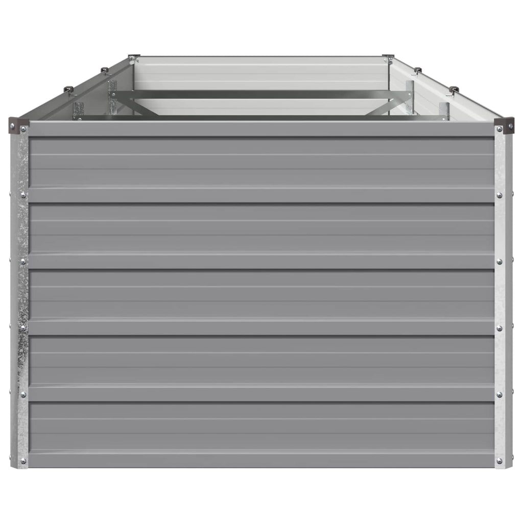 vidaXL Podniesione Łóżko Ogrodowe Szary 240 x 80 x 55 cm