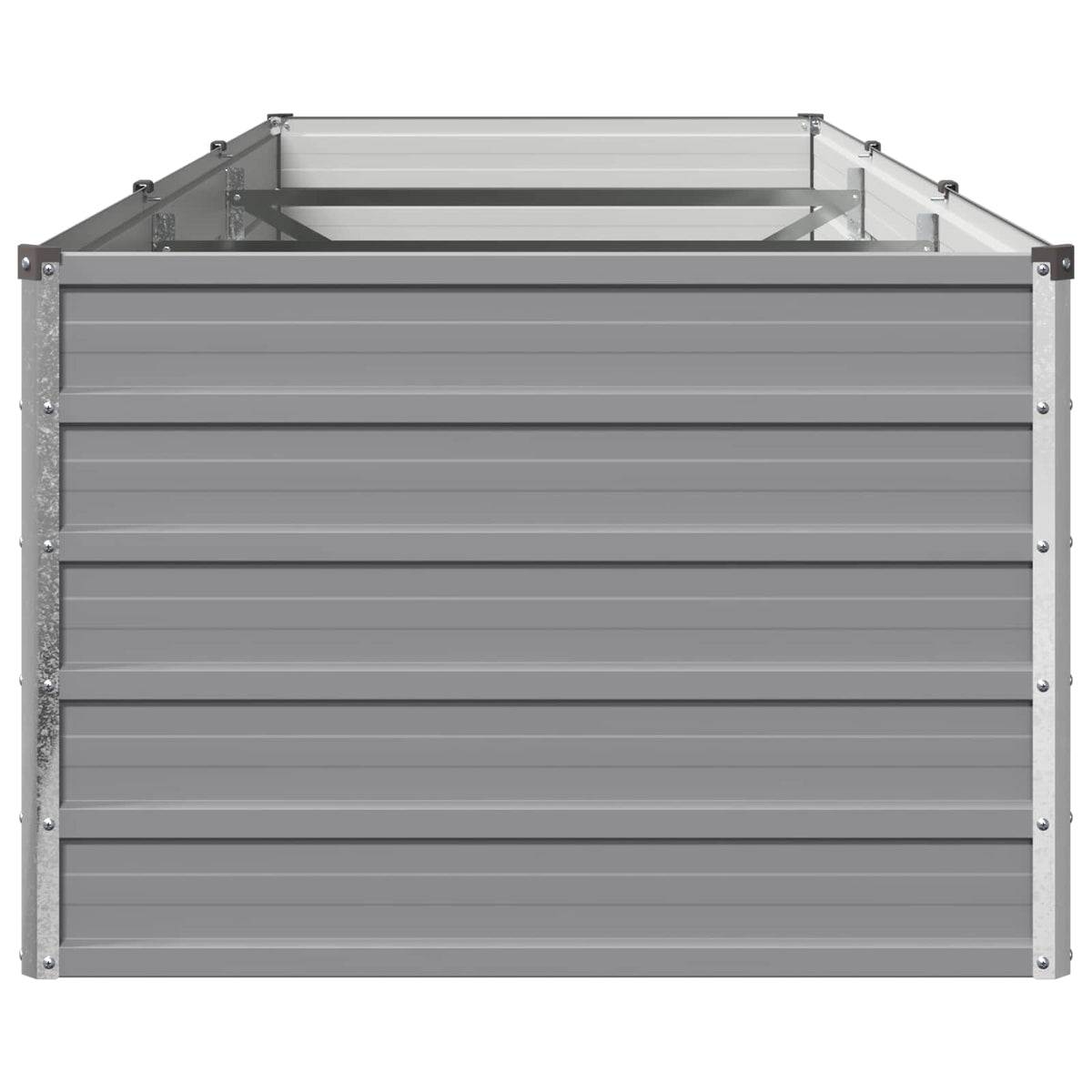 vidaXL Podniesione Łóżko Ogrodowe Szary 240 x 80 x 55 cm