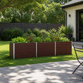 vidaXL Podniesione Łóżko Ogrodowe brązowy 240 x 80 x 55 cm