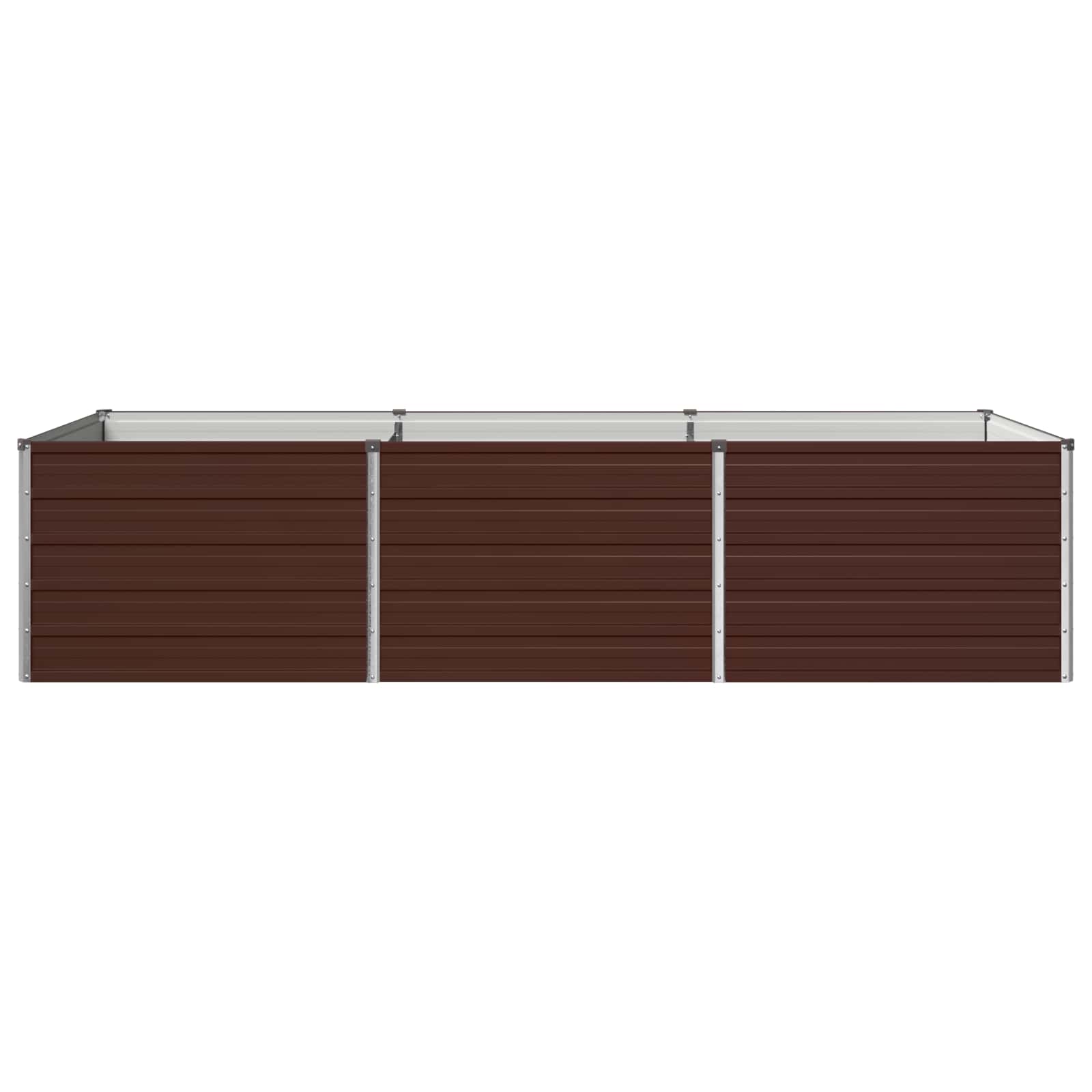 vidaXL Podniesione Łóżko Ogrodowe brązowy 240 x 80 x 55 cm