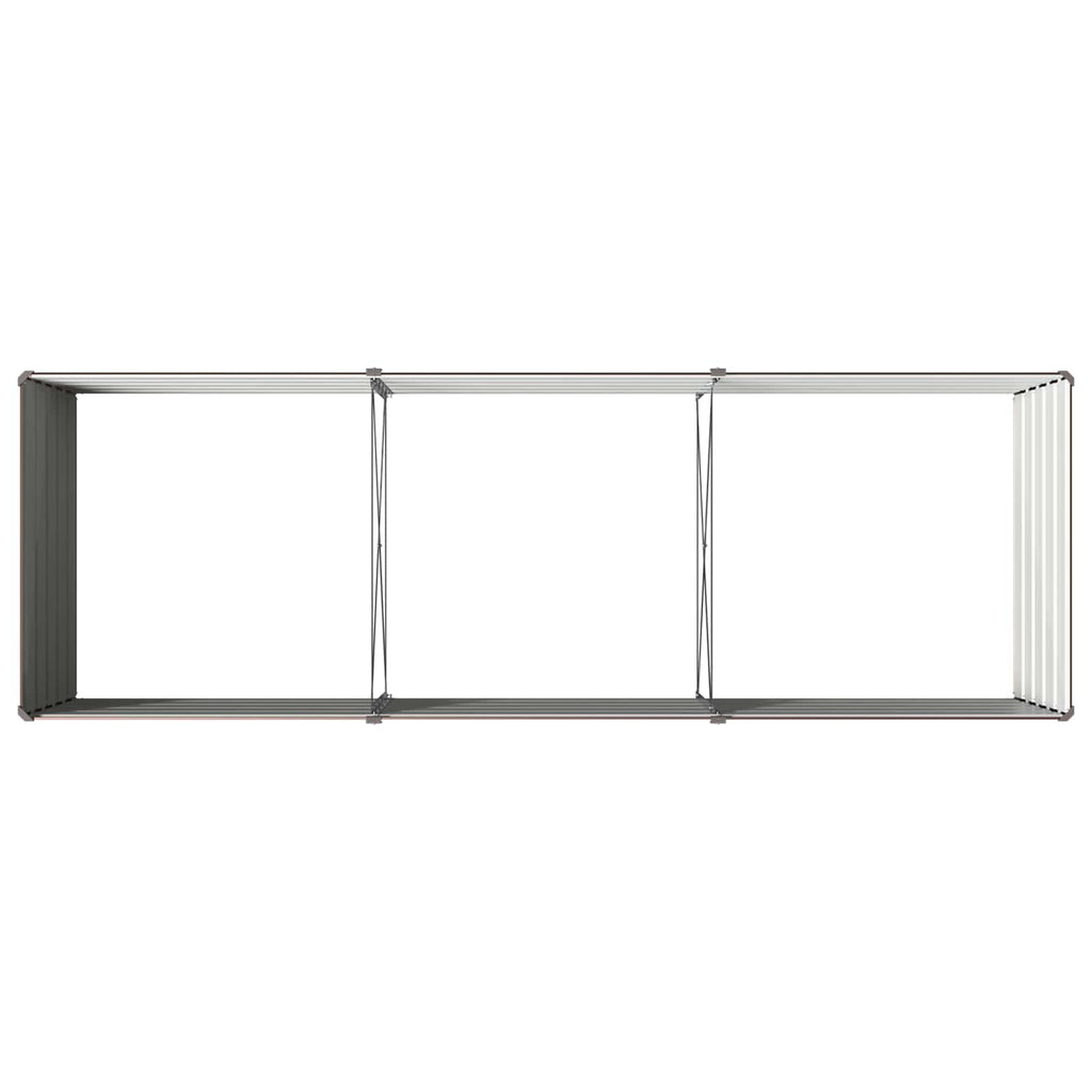 vidaXL Podniesione Łóżko Ogrodowe brązowy 240 x 80 x 55 cm