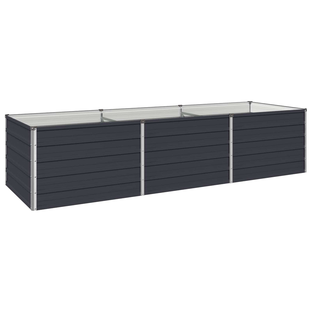 vidaXL Podniesione Łóżko Ogrodowe antracytowy 240 x 80 x 55 cm