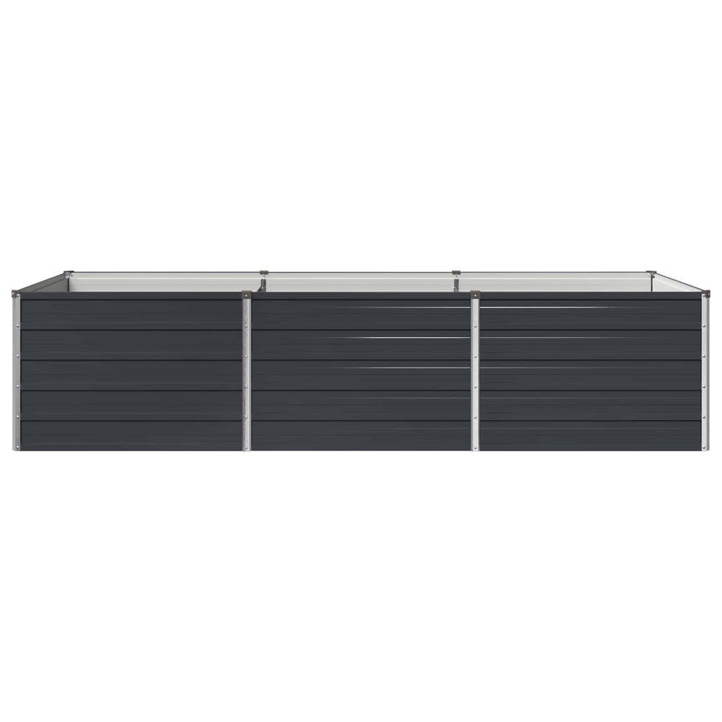 vidaXL Podniesione Łóżko Ogrodowe antracytowy 240 x 80 x 55 cm