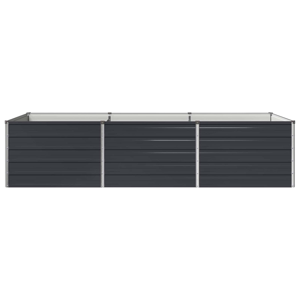 vidaXL Podniesione Łóżko Ogrodowe antracytowy 240 x 80 x 55 cm