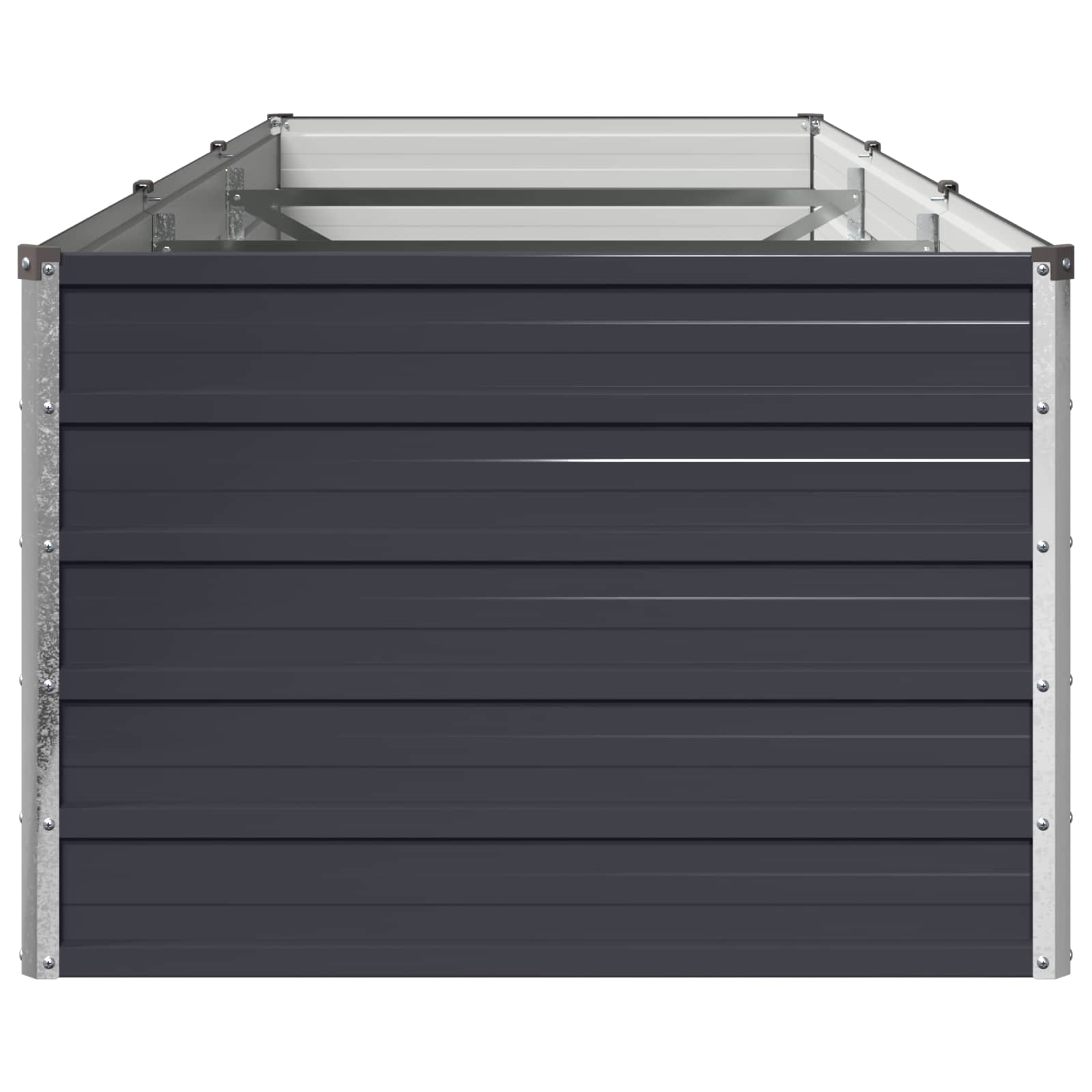 vidaXL Podniesione Łóżko Ogrodowe antracytowy 240 x 80 x 55 cm