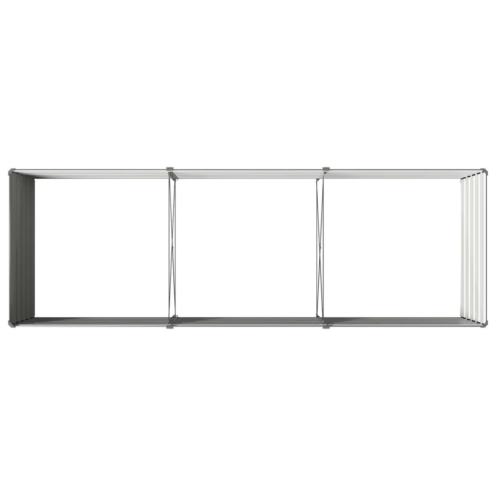 vidaXL Podniesione Łóżko Ogrodowe antracytowy 240 x 80 x 55 cm