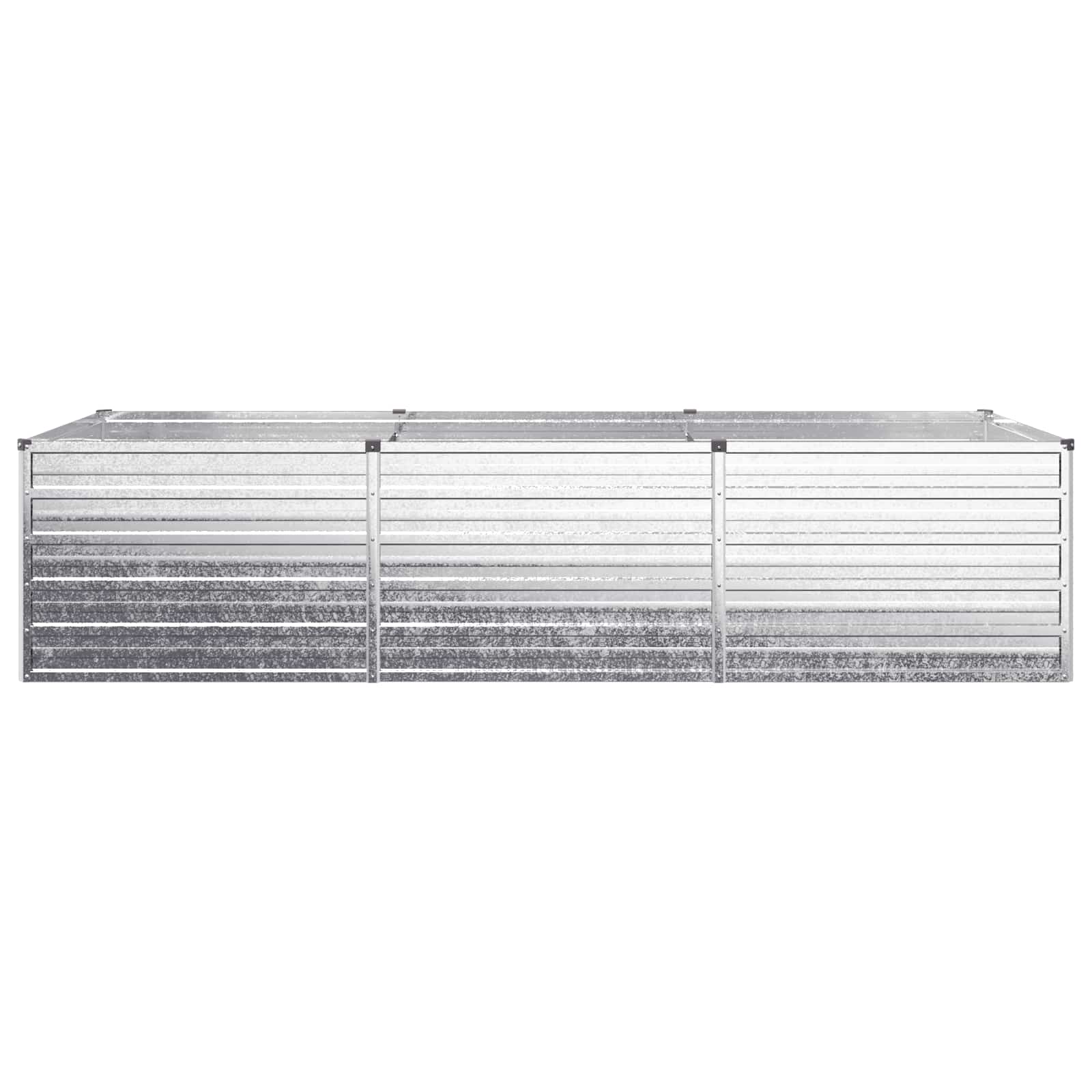 vidaXL Podniesione Łóżko Ogrodowe srebrny 240 x 80 x 55 cm Ocynkowany