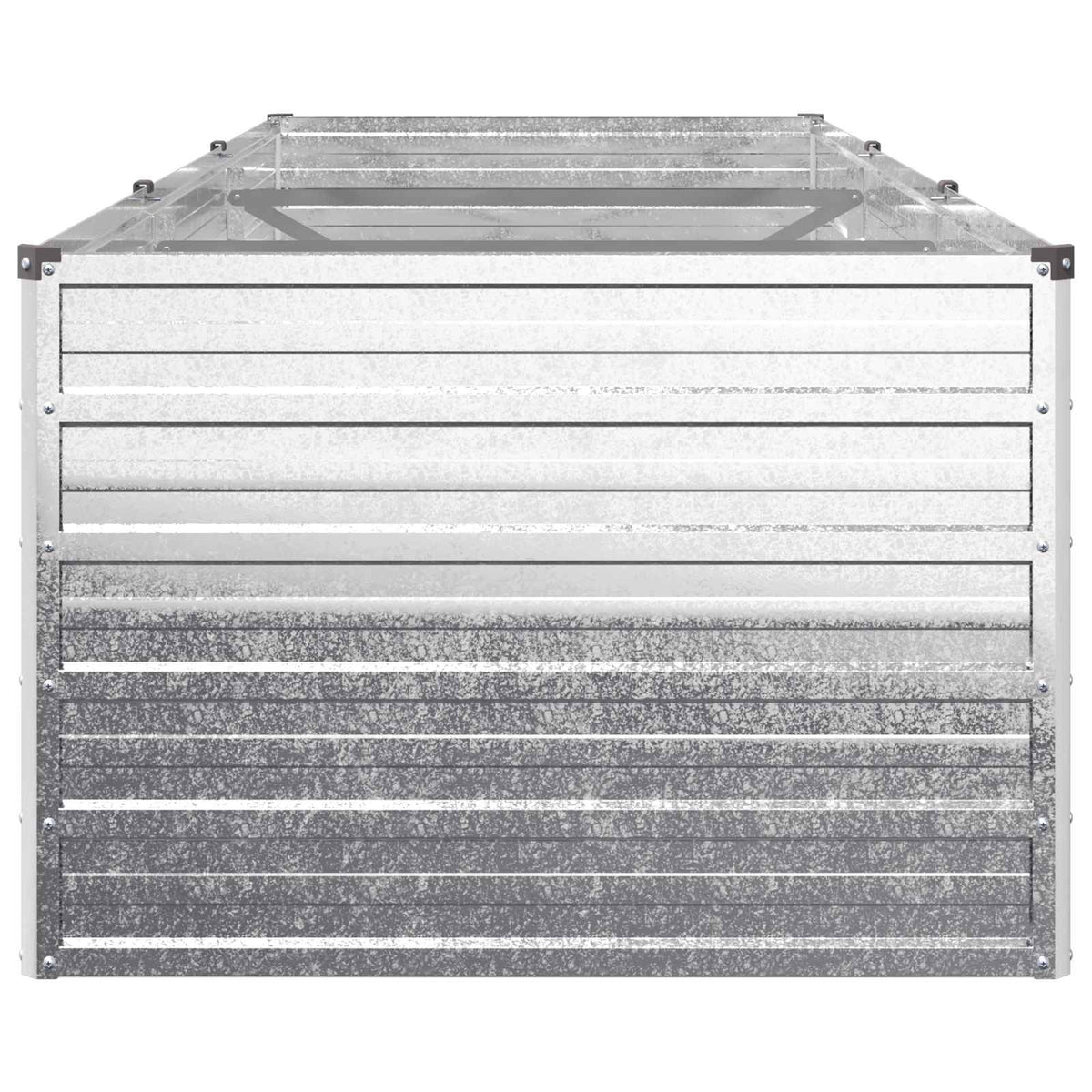 vidaXL Podniesione Łóżko Ogrodowe srebrny 240 x 80 x 55 cm Ocynkowany