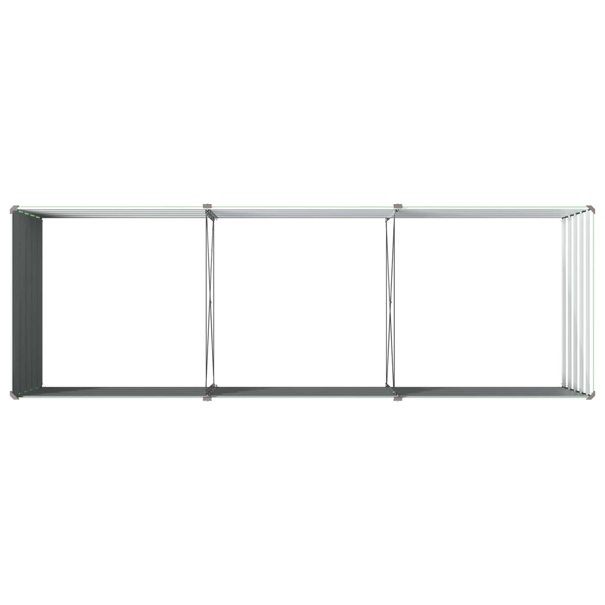 vidaXL Podniesione Łóżko Ogrodowe Pastelowa Zieleń 240 x 80 x 55 cm