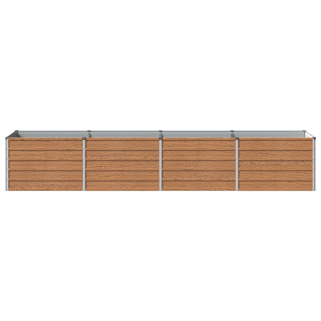 vidaXL Podniesione Łóżko Ogrodowe Brązowy Drewno 320 x 80 x 55 cm