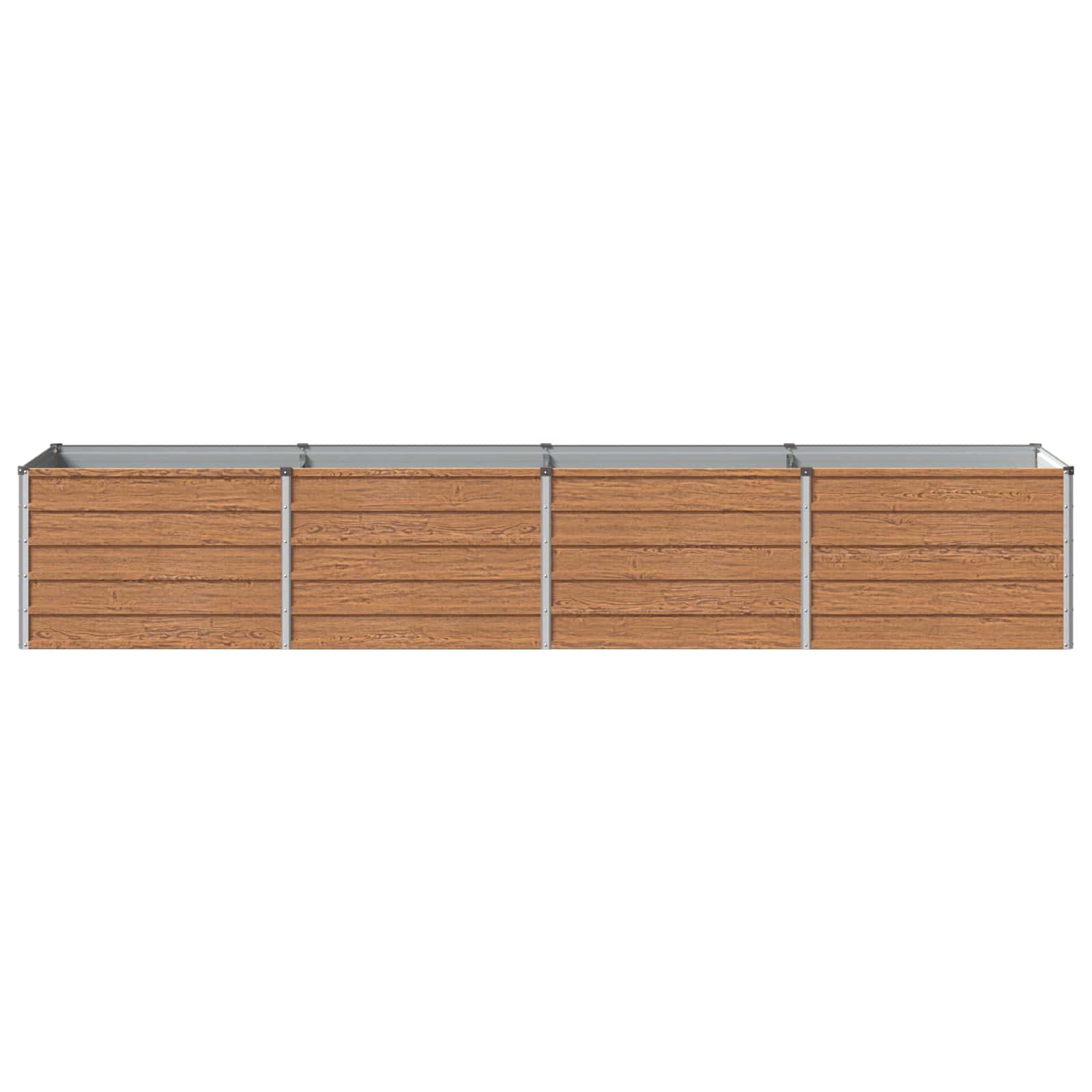 vidaXL Podniesione Łóżko Ogrodowe Brązowy Drewno 320 x 80 x 55 cm