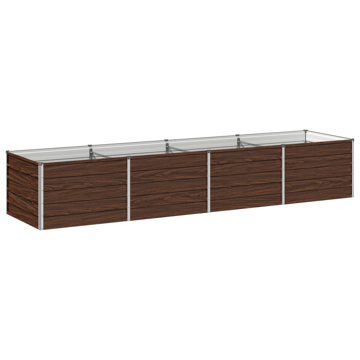 vidaXL Podniesione Łóżko Ogrodowe Czarny 320 x 80 x 55 cm