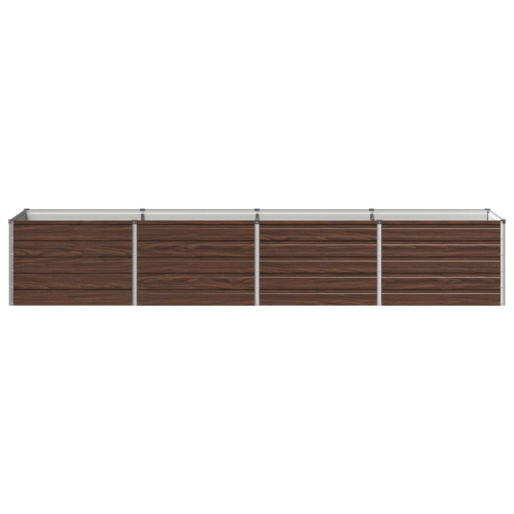 vidaXL Podniesione Łóżko Ogrodowe Czarny 320 x 80 x 55 cm