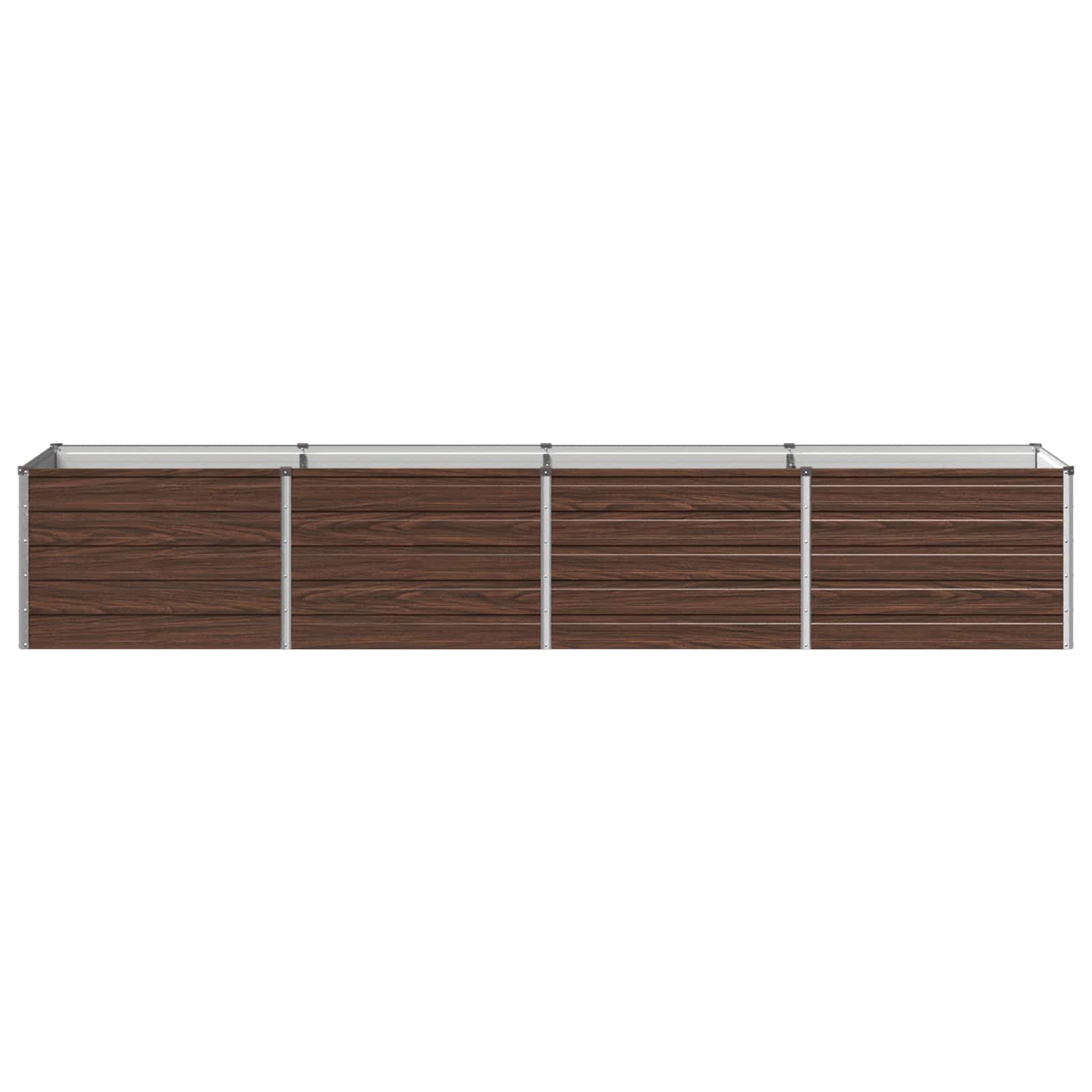 vidaXL Podniesione Łóżko Ogrodowe Czarny 320 x 80 x 55 cm