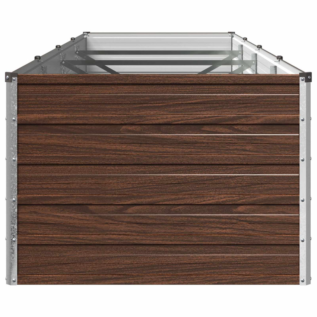 vidaXL Podniesione Łóżko Ogrodowe Czarny 320 x 80 x 55 cm