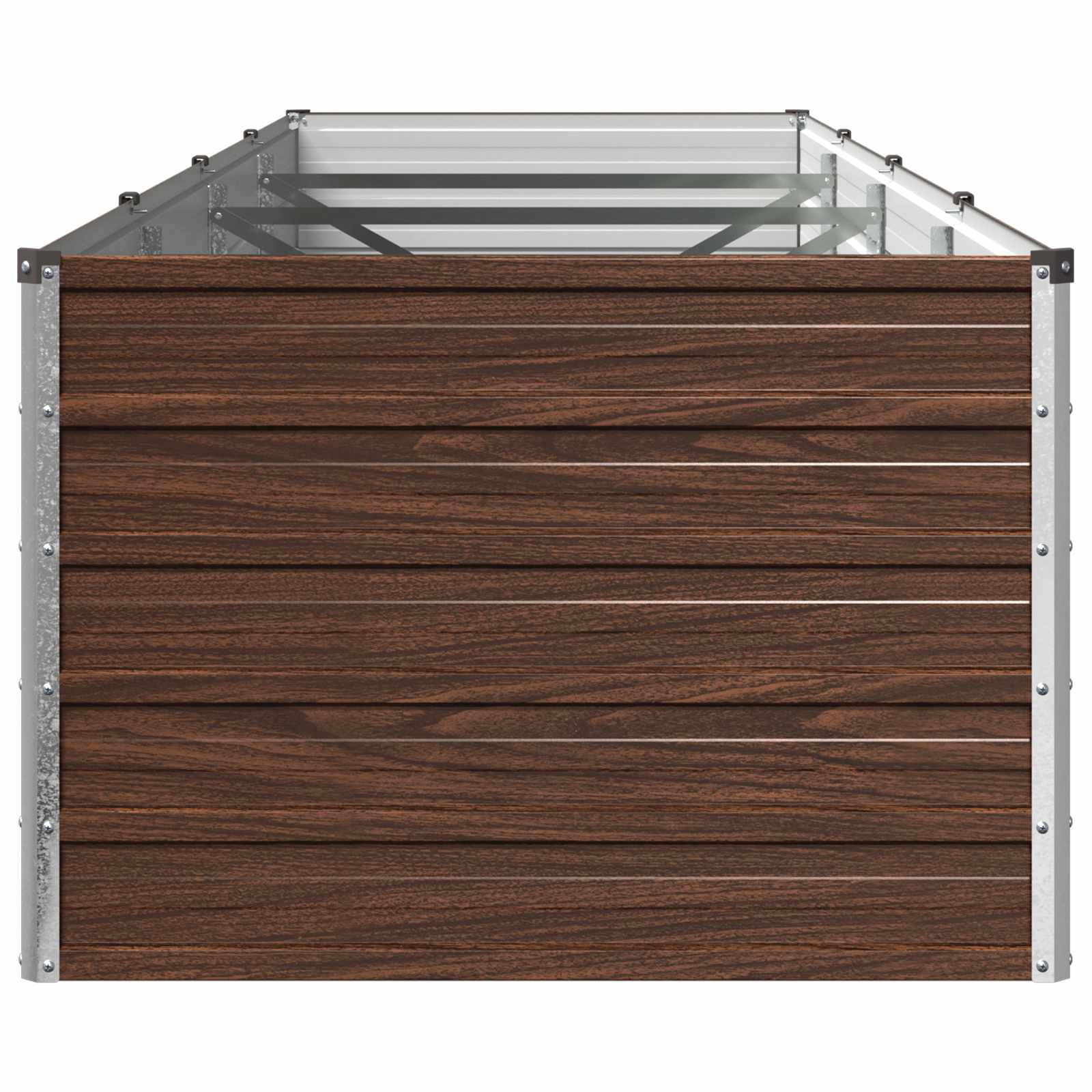 vidaXL Podniesione Łóżko Ogrodowe Czarny 320 x 80 x 55 cm