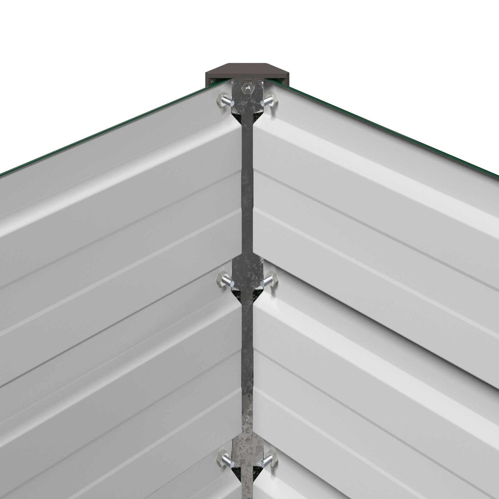 vidaXL Podniesione Łóżko Ogrodowe zielony 320 x 80 x 55 cm