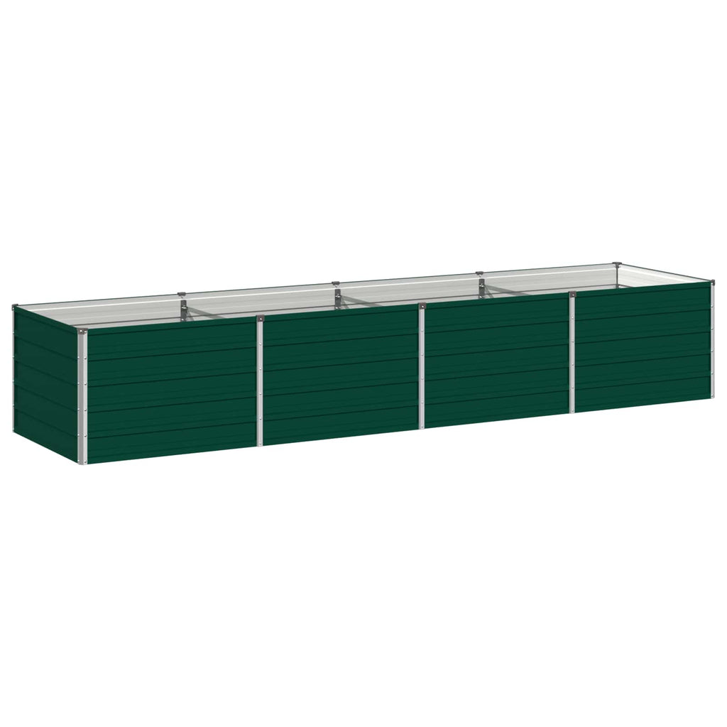 vidaXL Podniesione Łóżko Ogrodowe zielony 320 x 80 x 55 cm