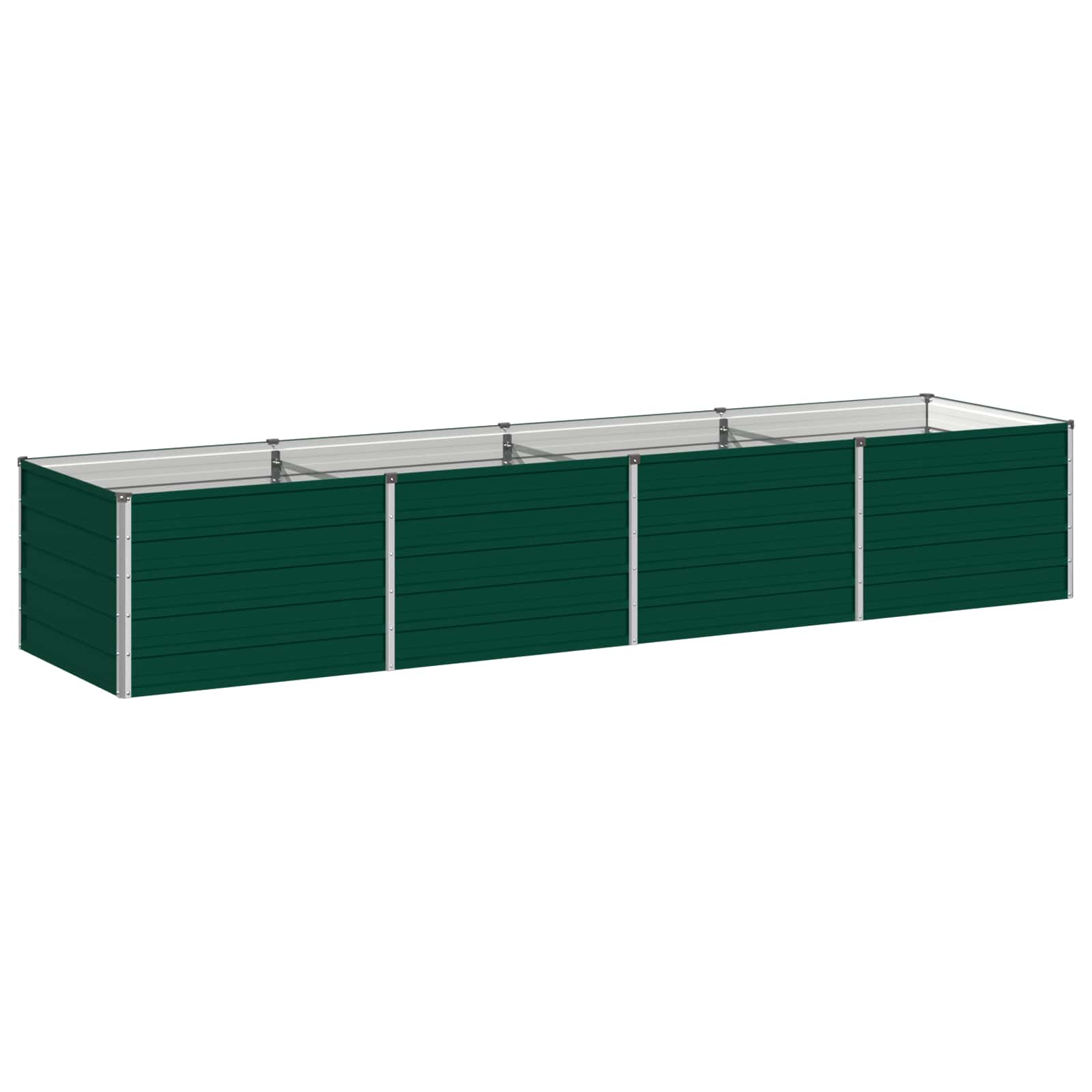 vidaXL Podniesione Łóżko Ogrodowe zielony 320 x 80 x 55 cm