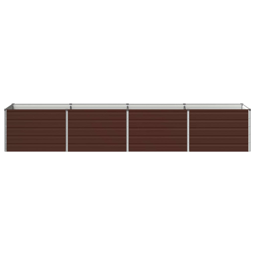 vidaXL Podniesione Łóżko Ogrodowe brązowy 320 x 80 x 55 cm