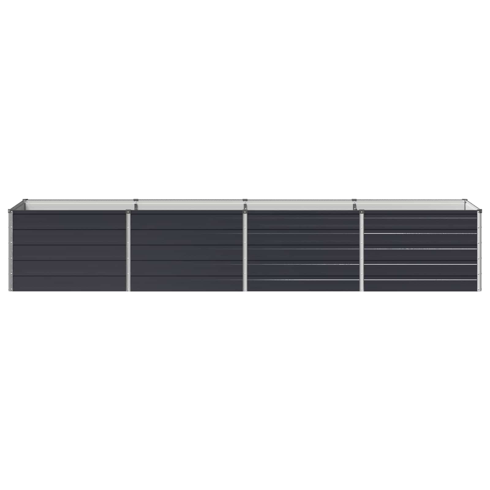 vidaXL Podniesione Łóżko Ogrodowe antracytowy 320 x 80 x 55 cm