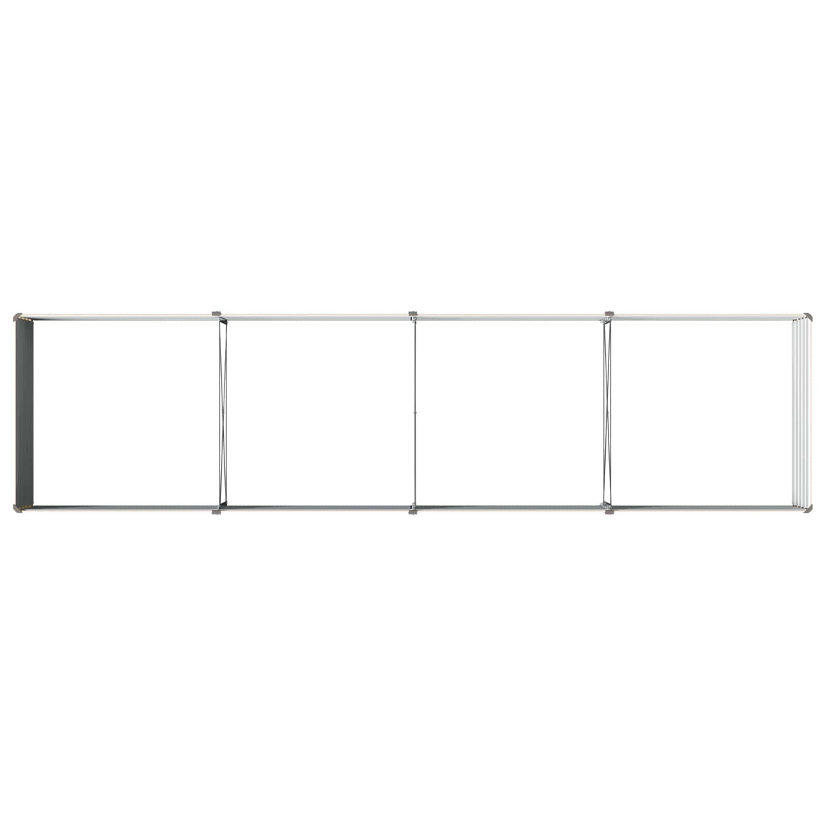 vidaXL Podniesione Łóżko Ogrodowe Kość słoniowa 320 x 80 x 55 cm