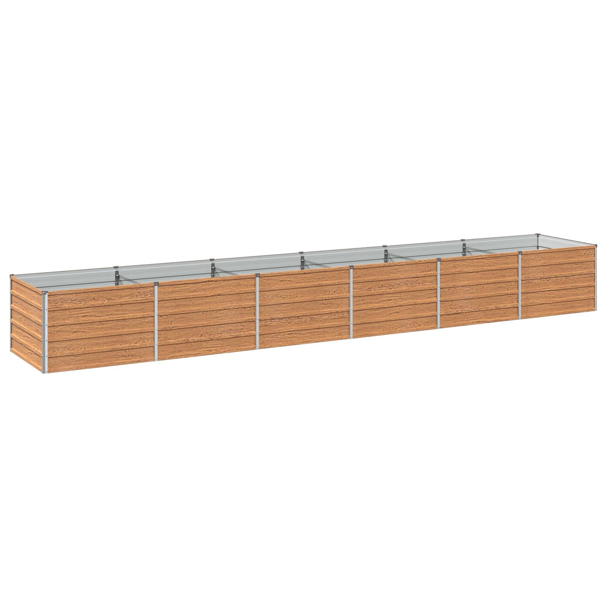 vidaXL Podniesione Łóżko Ogrodowe Brązowy Drewno 480 x 80 x 55 cm