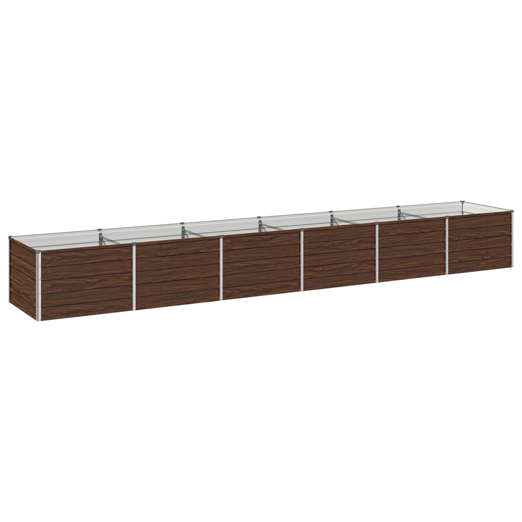 vidaXL Podniesione Łóżko Ogrodowe Czarny 480 x 80 x 55 cm