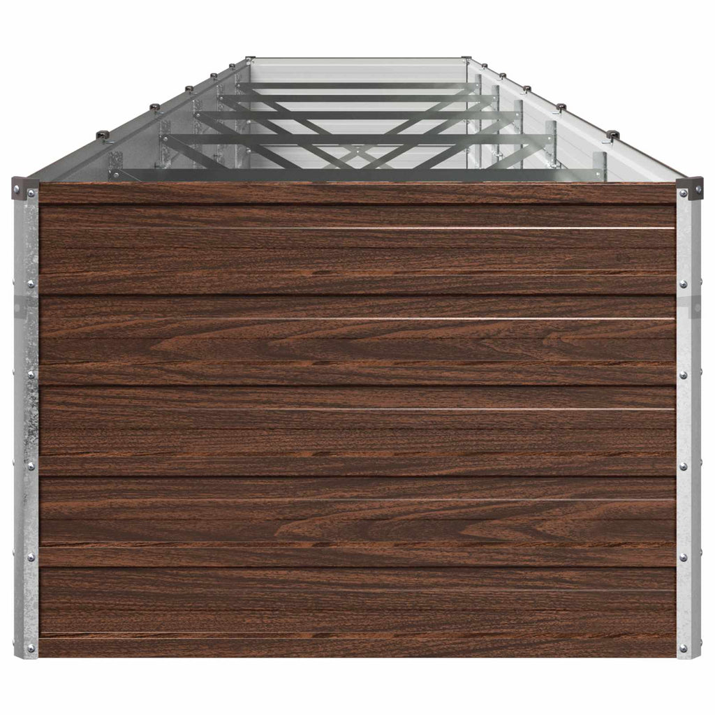 vidaXL Podniesione Łóżko Ogrodowe Czarny 480 x 80 x 55 cm