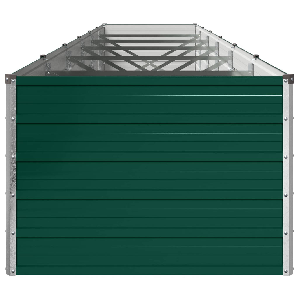 vidaXL Podniesione Łóżko Ogrodowe zielony 480 x 80 x 55 cm