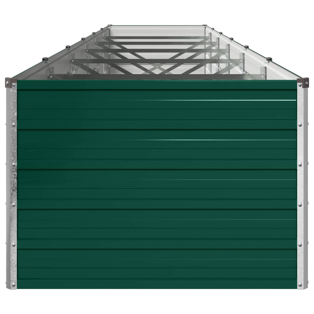 vidaXL Podniesione Łóżko Ogrodowe zielony 480 x 80 x 55 cm