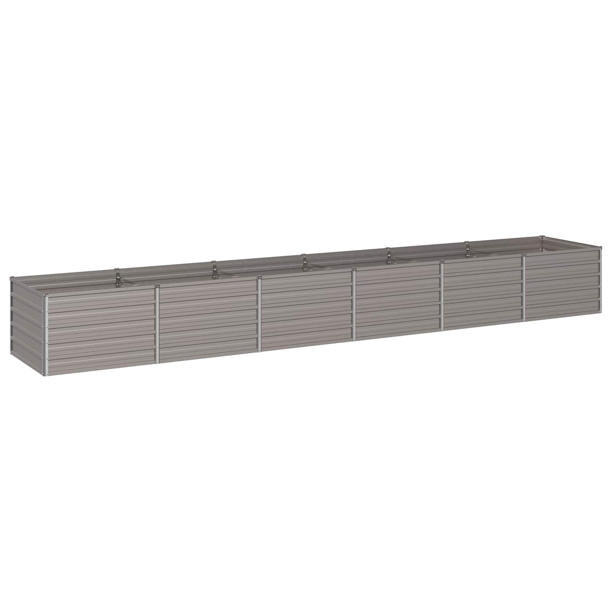 vidaXL Podniesione Łóżko Ogrodowe Rdzawy 480 x 80 x 55 cm tektura