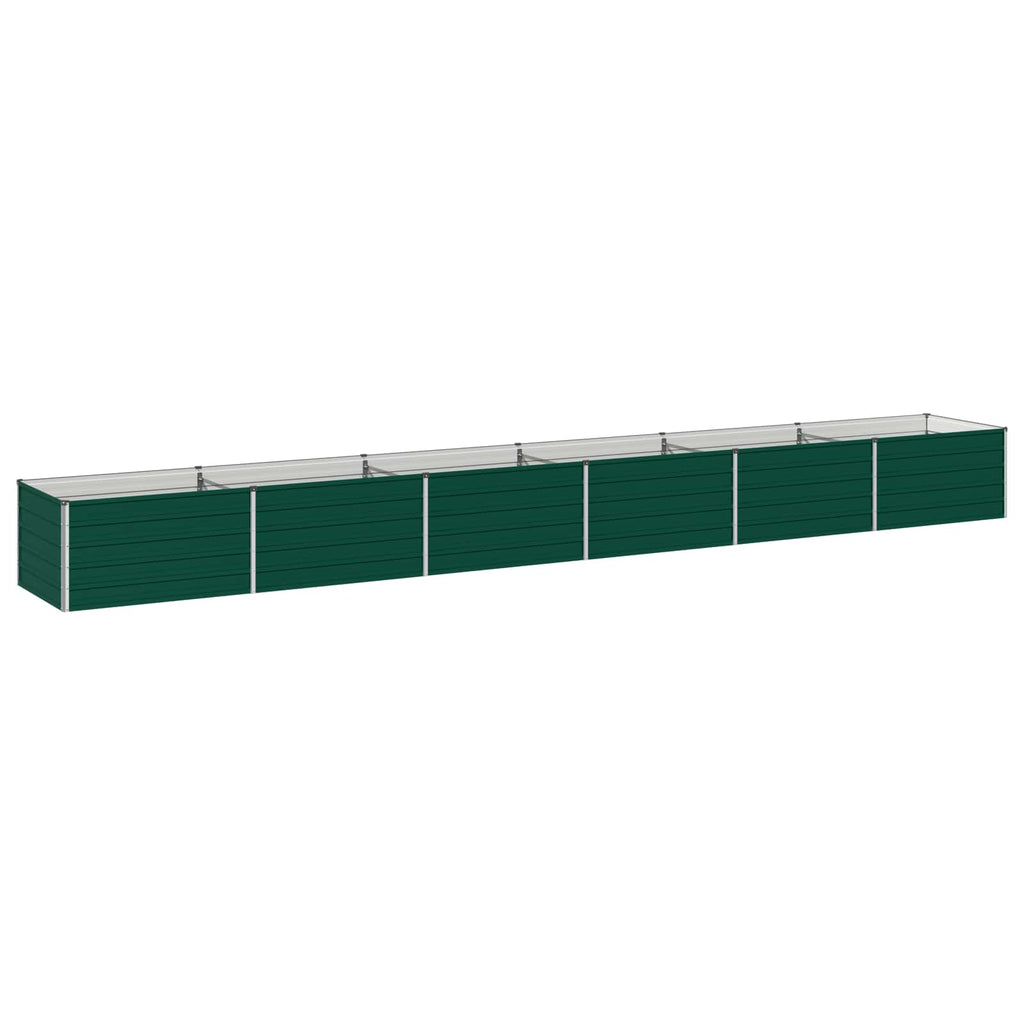 vidaXL Podniesione Łóżko Ogrodowe zielony 600 x 80 x 55 cm
