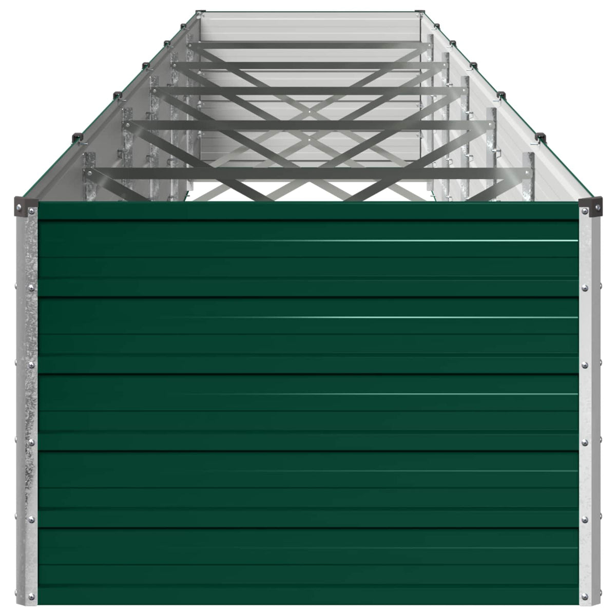 vidaXL Podniesione Łóżko Ogrodowe zielony 600 x 80 x 55 cm