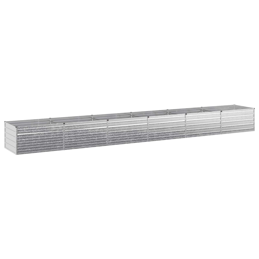 vidaXL Podniesione Łóżko Ogrodowe srebrny 600 x 80 x 55 cm Ocynkowany