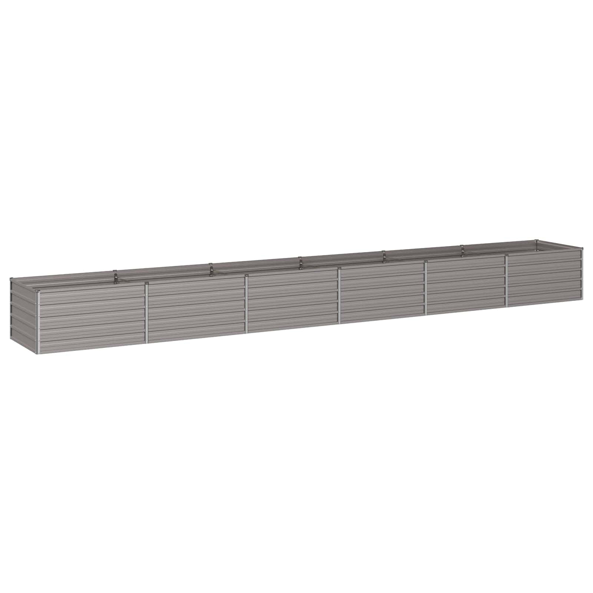 vidaXL Podniesione Łóżko Ogrodowe Rdzawy 600 x 80 x 55 cm tektura