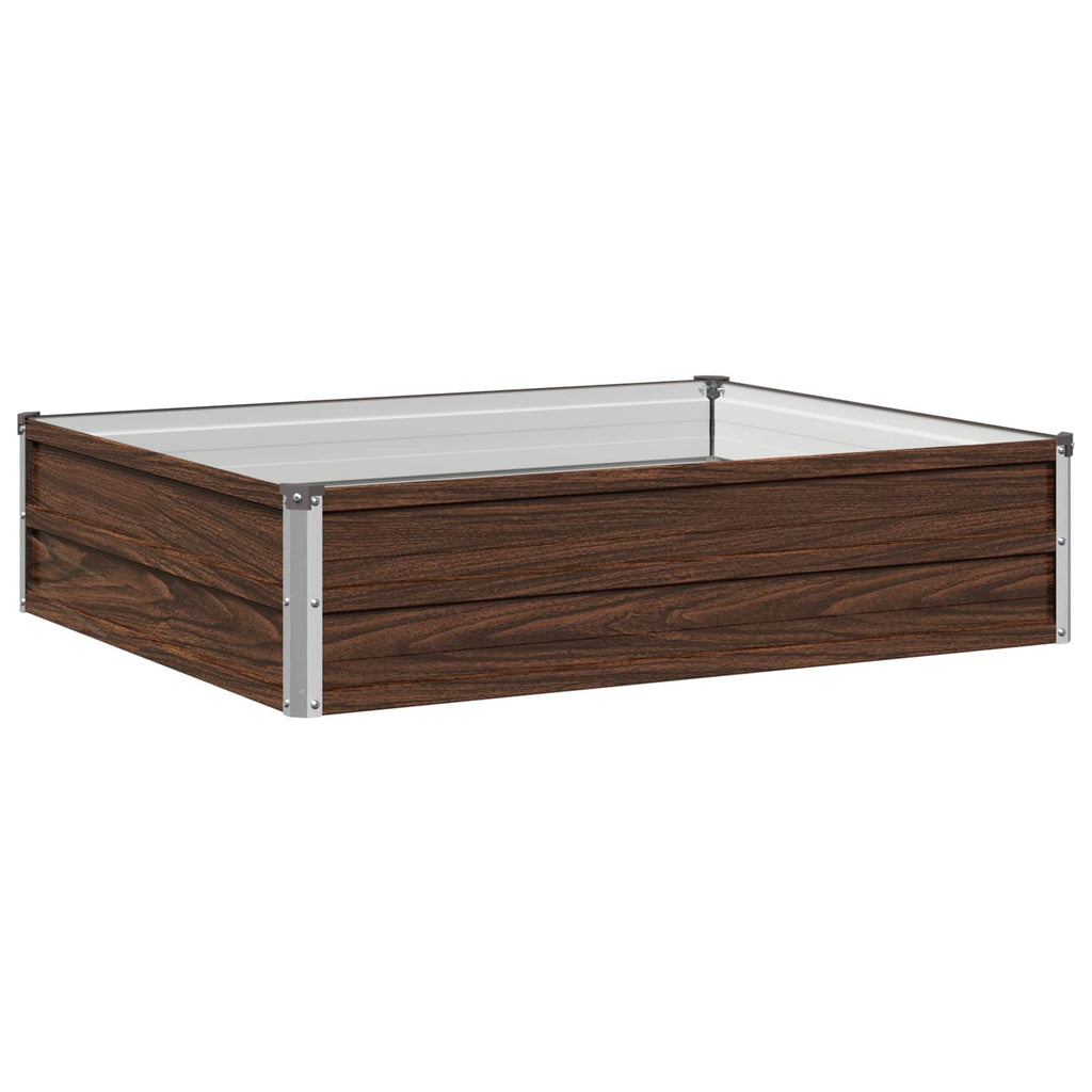 vidaXL Podniesione Łóżko Ogrodowe Czarny 100 x 80 x 24 cm