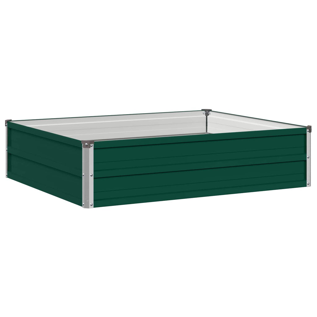 vidaXL Podniesione Łóżko Ogrodowe zielony 100 x 80 x 24 cm