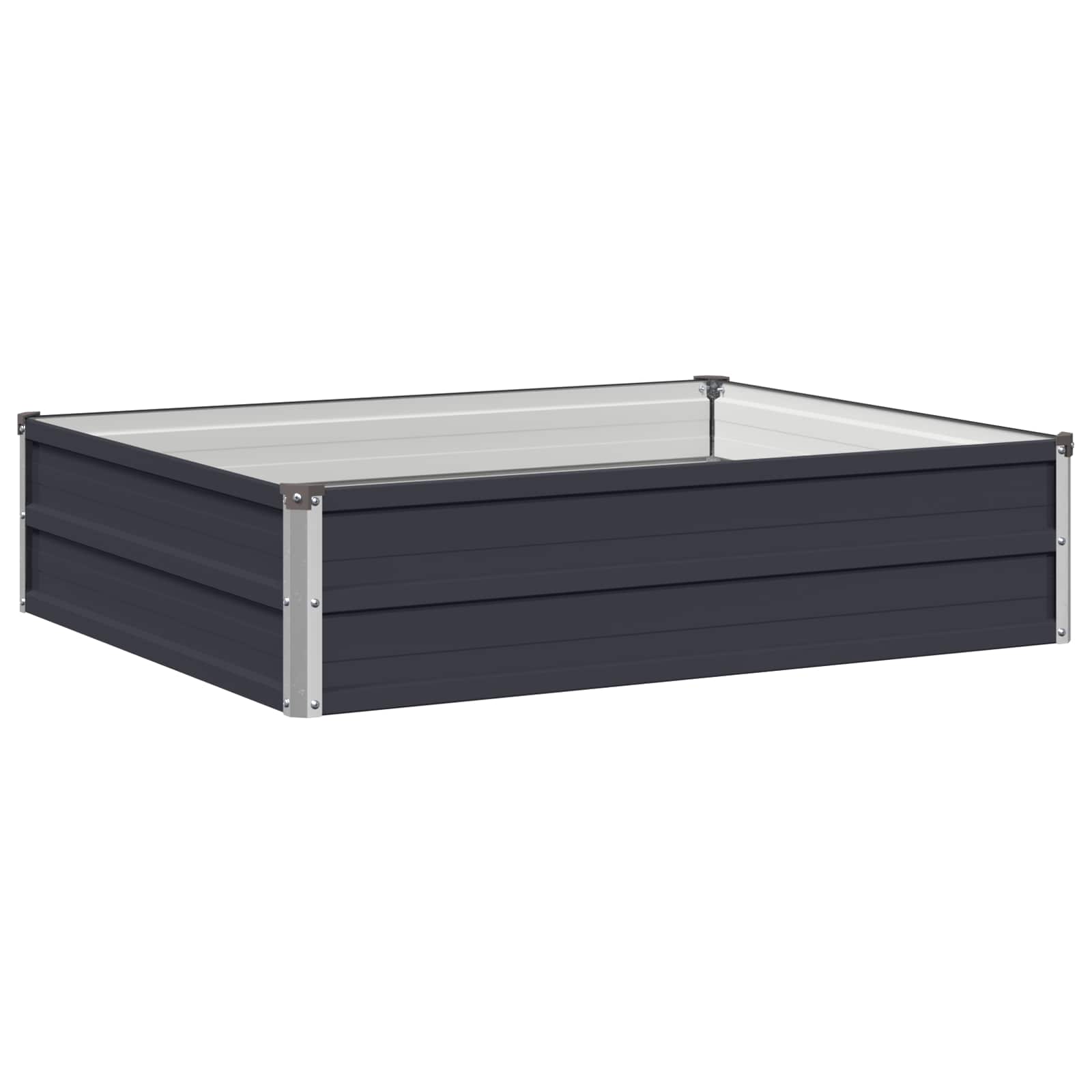 vidaXL Podniesione Łóżko Ogrodowe antracytowy 100 x 80 x 24 cm