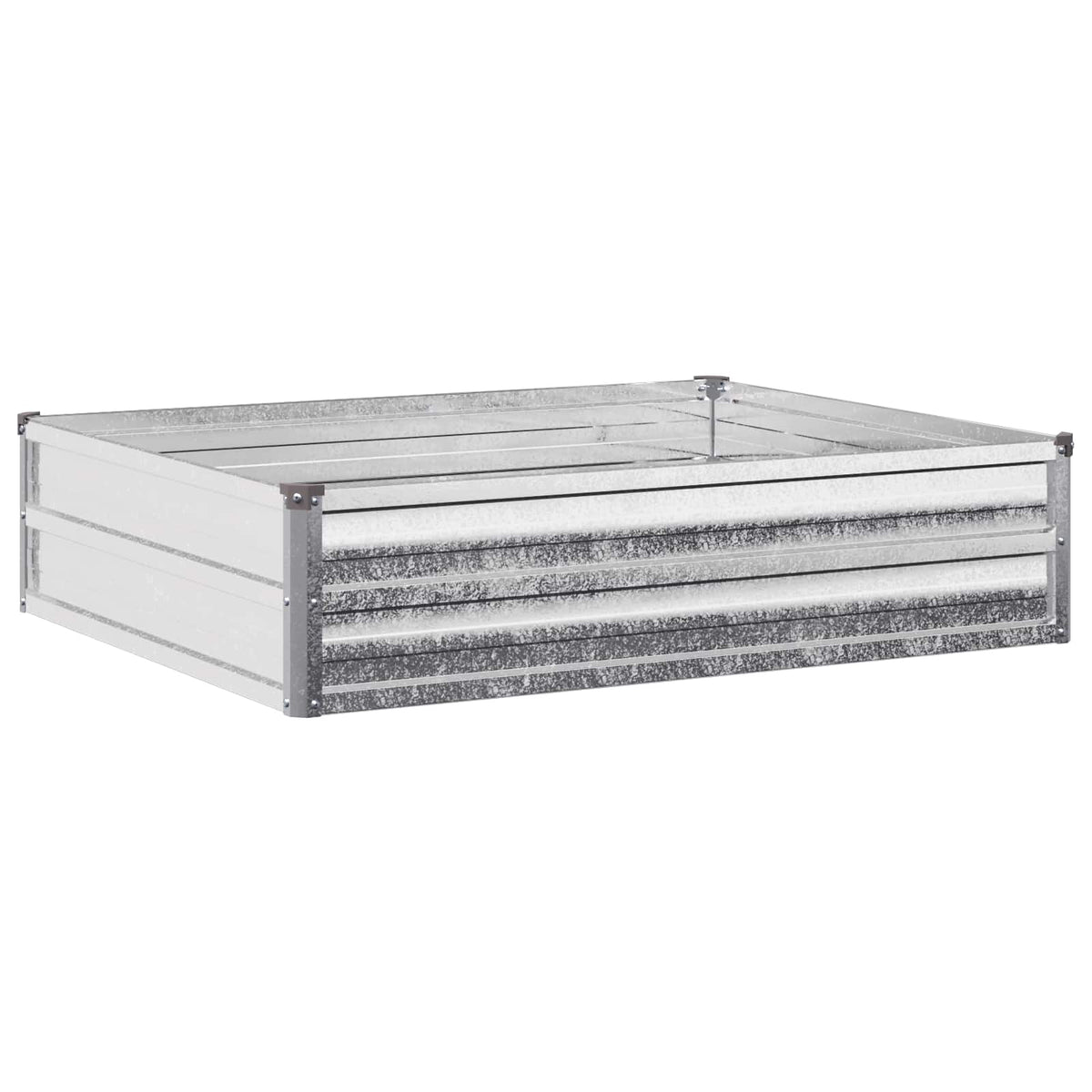 vidaXL Podniesione Łóżko Ogrodowe srebrny 100 x 80 x 24 cm Ocynkowany