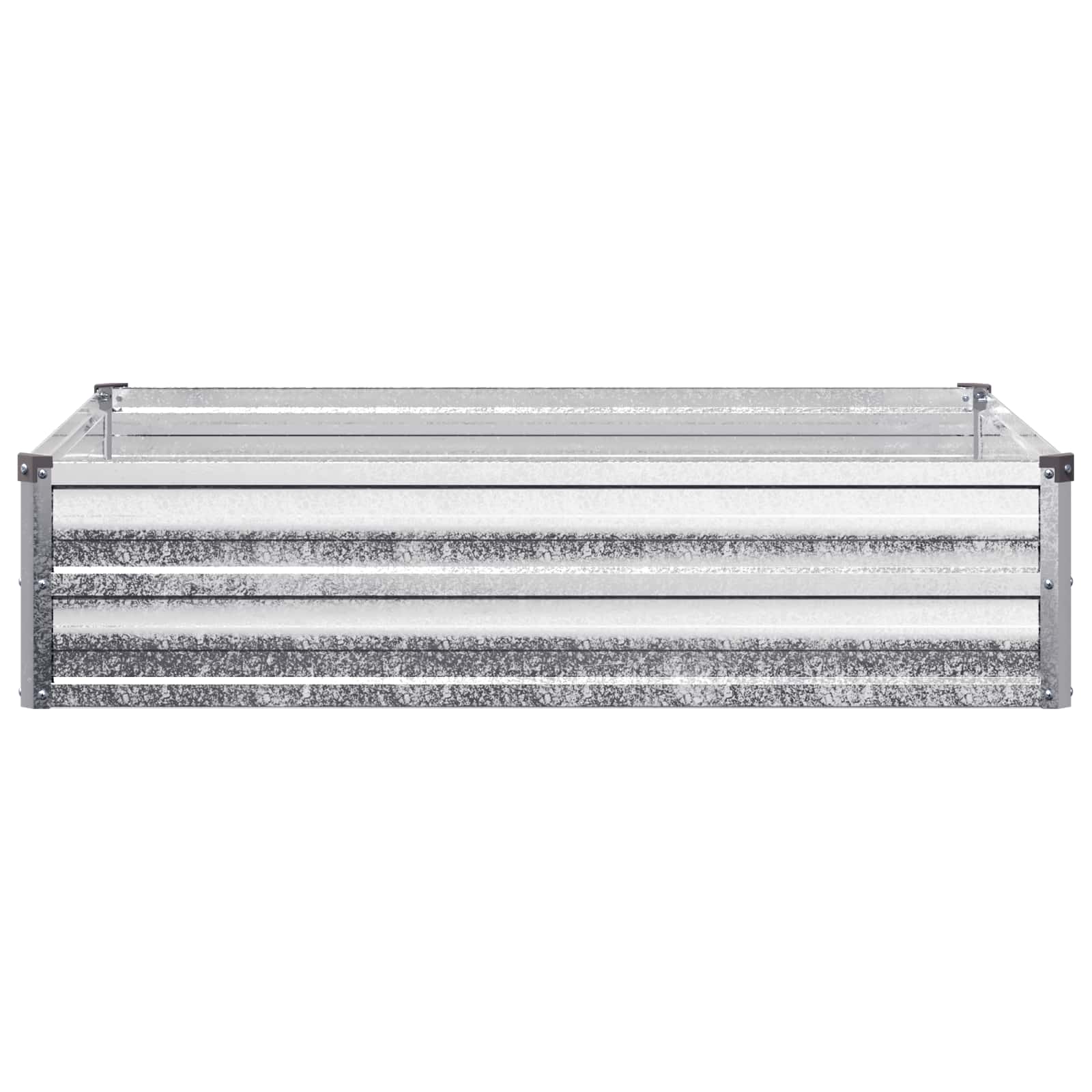 vidaXL Podniesione Łóżko Ogrodowe srebrny 100 x 80 x 24 cm Ocynkowany