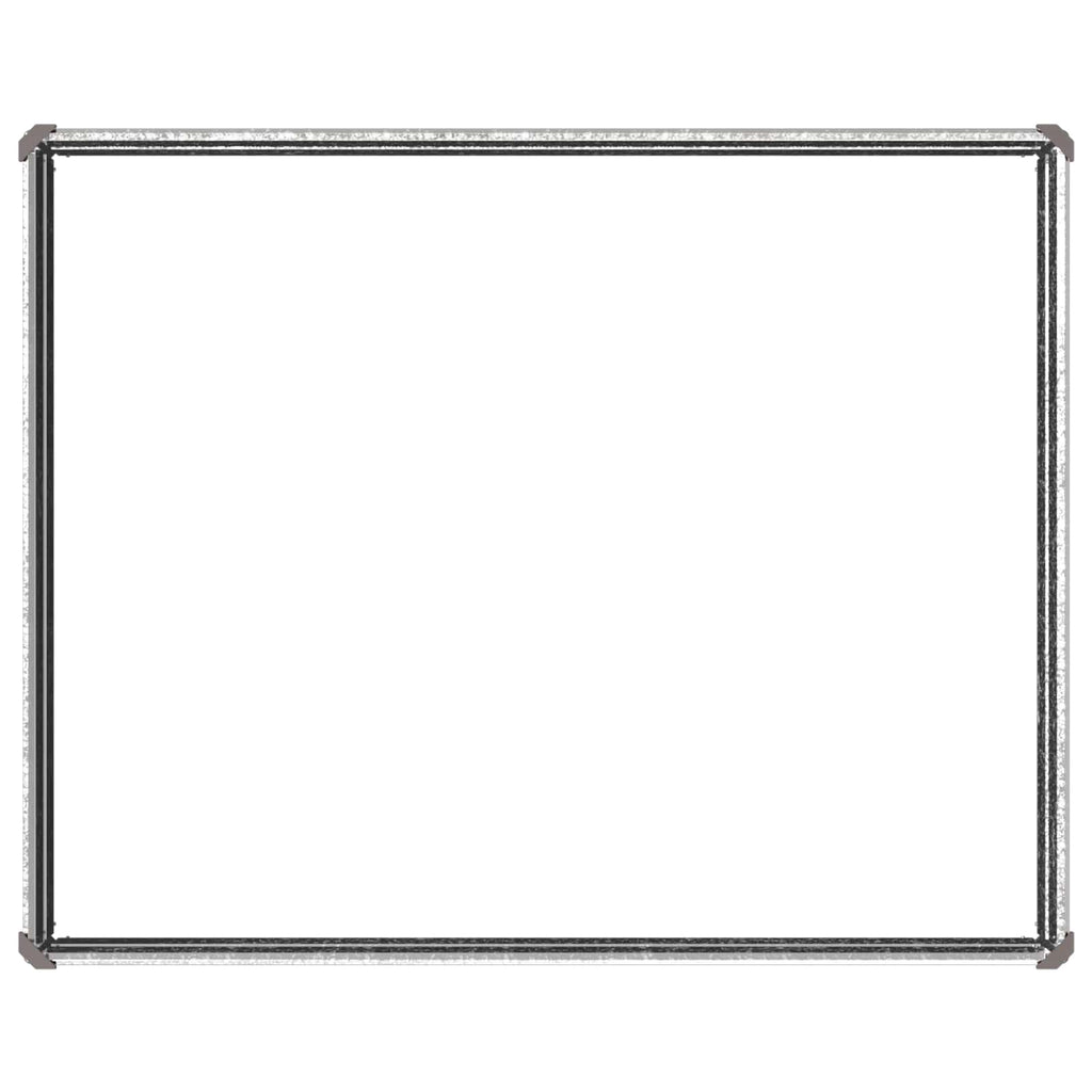 vidaXL Podniesione Łóżko Ogrodowe srebrny 100 x 80 x 24 cm Ocynkowany