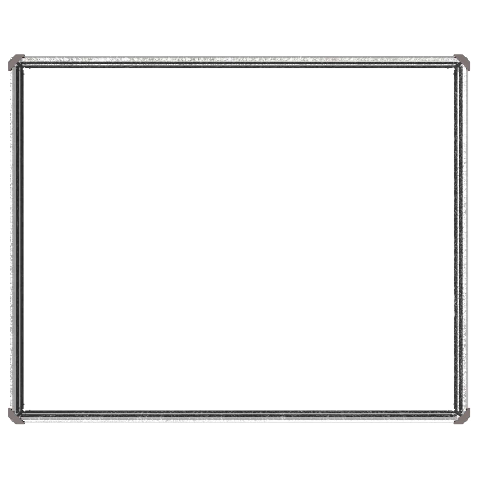 vidaXL Podniesione Łóżko Ogrodowe srebrny 100 x 80 x 24 cm Ocynkowany