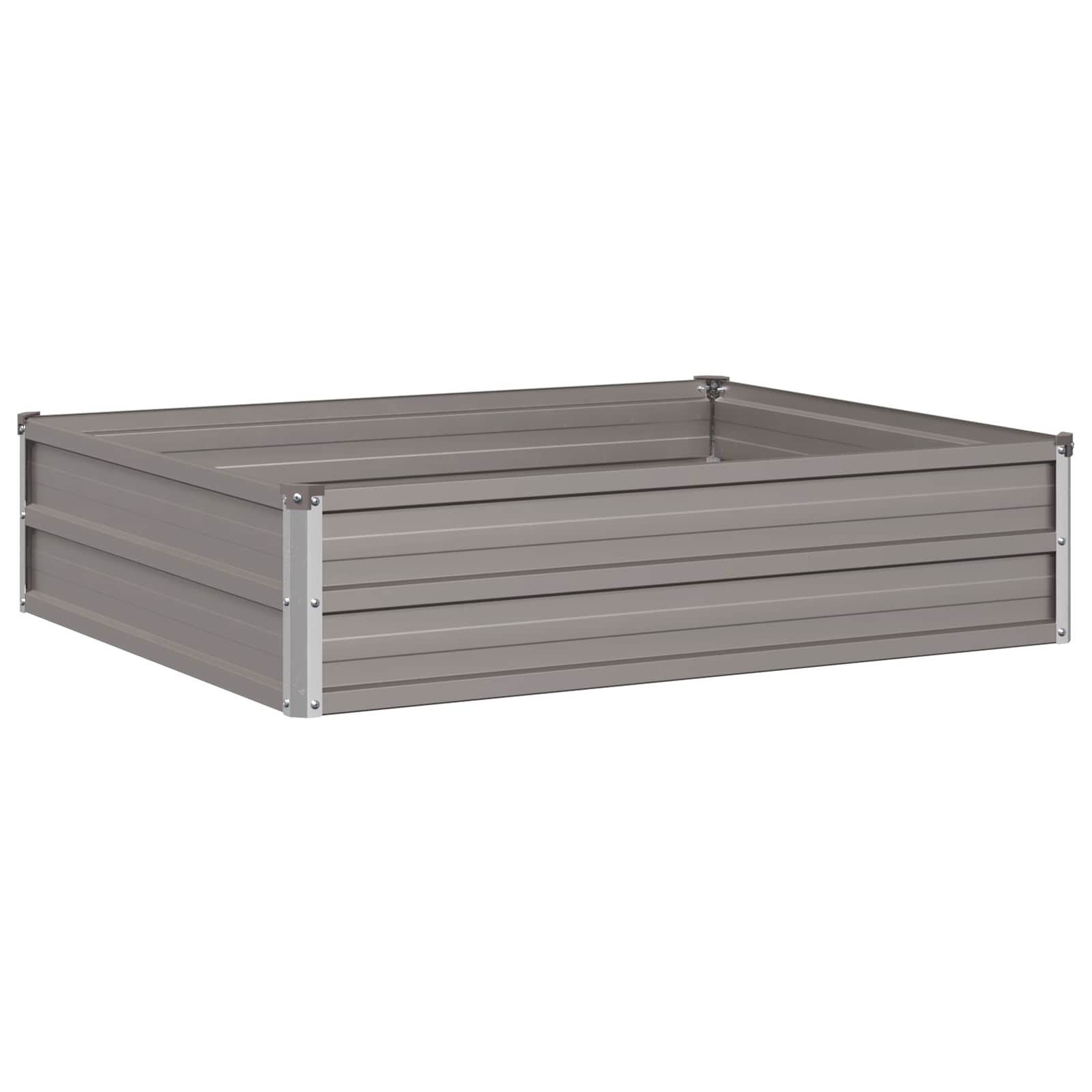 vidaXL Podniesione Łóżko Ogrodowe Rdzawy 100 x 80 x 24 cm tektura