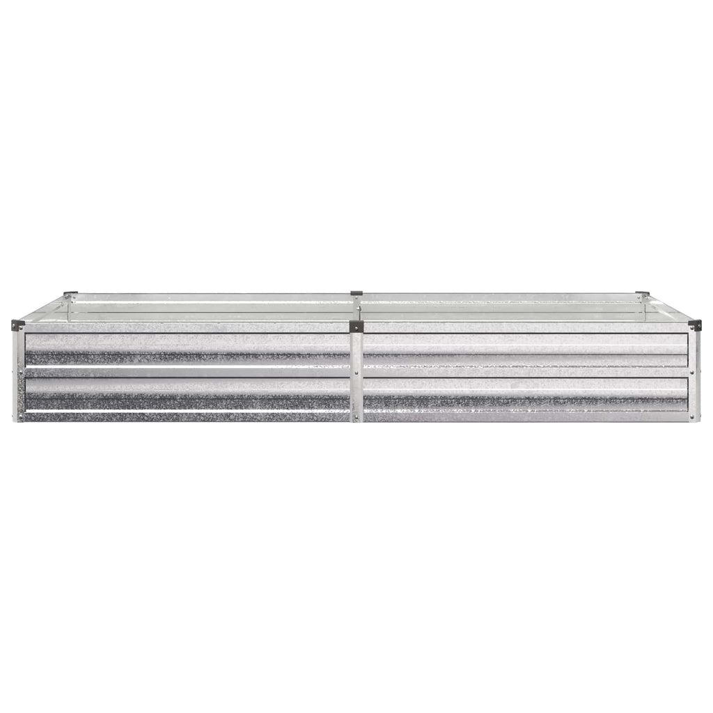 vidaXL Podniesione Łóżko Ogrodowe srebrny 160 x 80 x 24 cm Ocynkowany